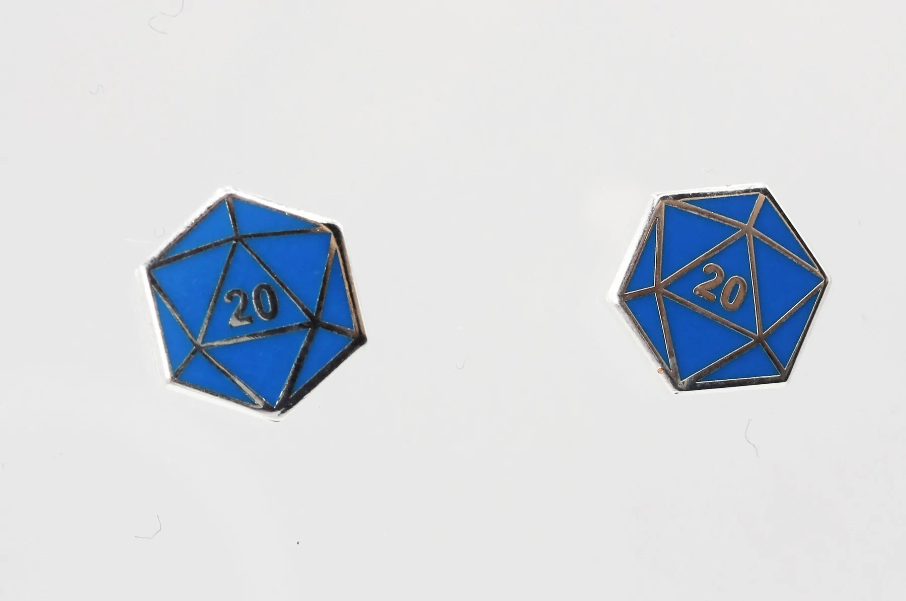 D20 Stud Earrings: Blue | Game Grid - Logan