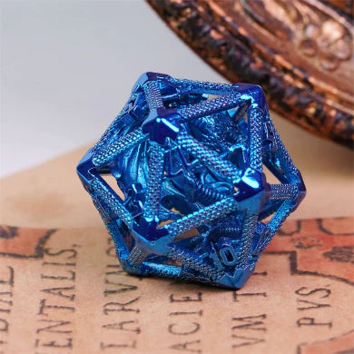 Hollow Dragon Keep D20 - Blue | Game Grid - Logan