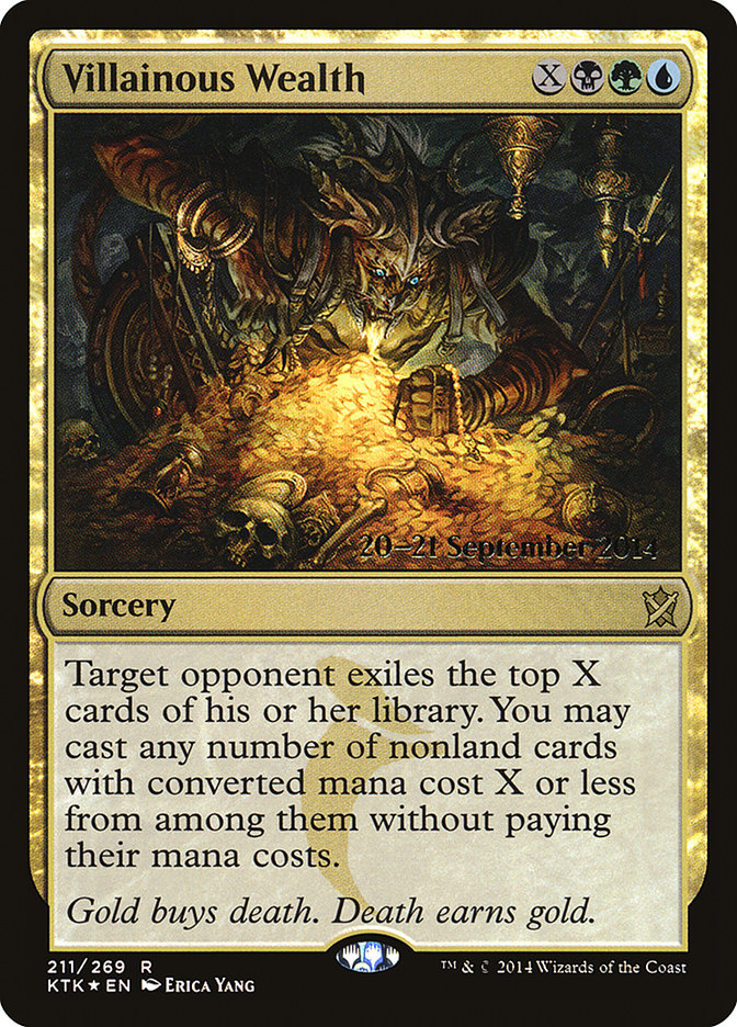 Villainous Wealth [Khans of Tarkir Prerelease Promos] | Game Grid - Logan