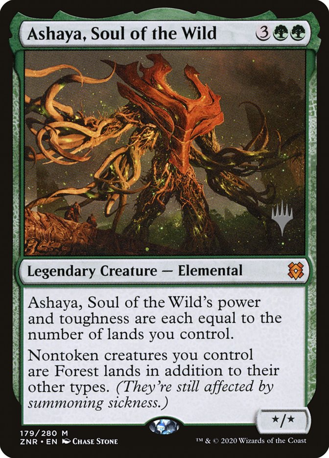 Ashaya, Soul of the Wild (Promo Pack) [Zendikar Rising Promos] | Game Grid - Logan