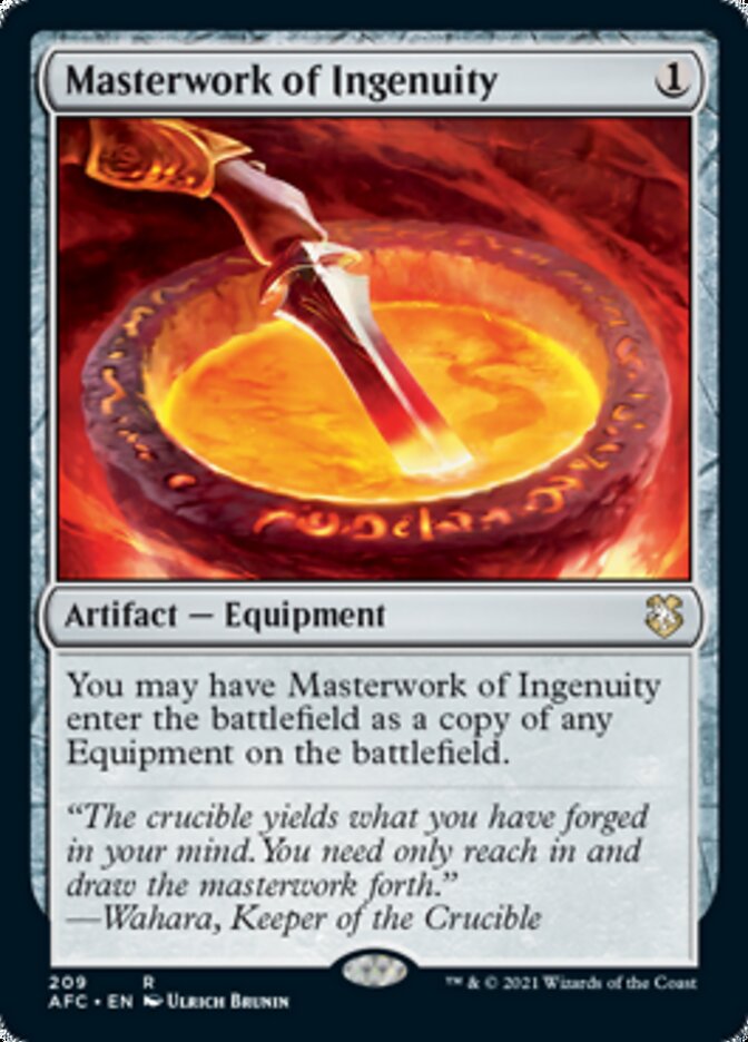 Masterwork of Ingenuity [Dungeons & Dragons: Adventures in the Forgotten Realms Commander] | Game Grid - Logan