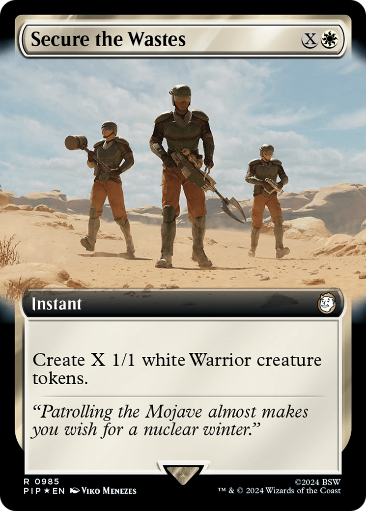 Secure the Wastes (Extended Art) (Surge Foil) [Fallout] | Game Grid - Logan