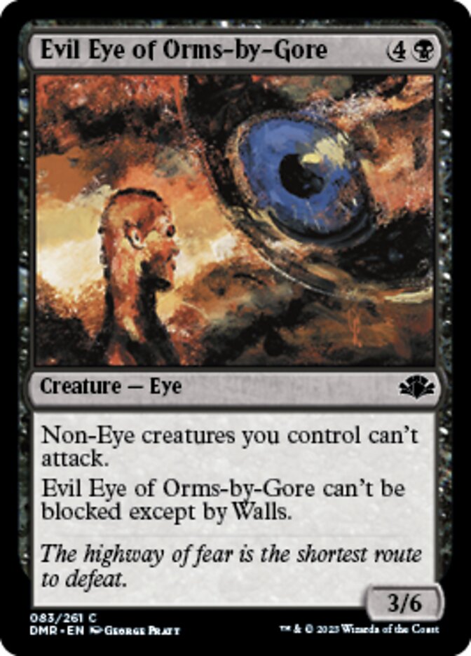 Evil Eye of Orms-by-Gore [Dominaria Remastered] | Game Grid - Logan