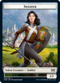 Soldier // Squirrel Double-Sided Token [Double Masters Tokens] | Game Grid - Logan