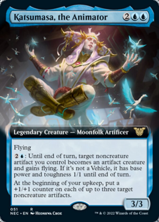 Katsumasa, the Animator (Extended Art) [Kamigawa: Neon Dynasty Commander] | Game Grid - Logan