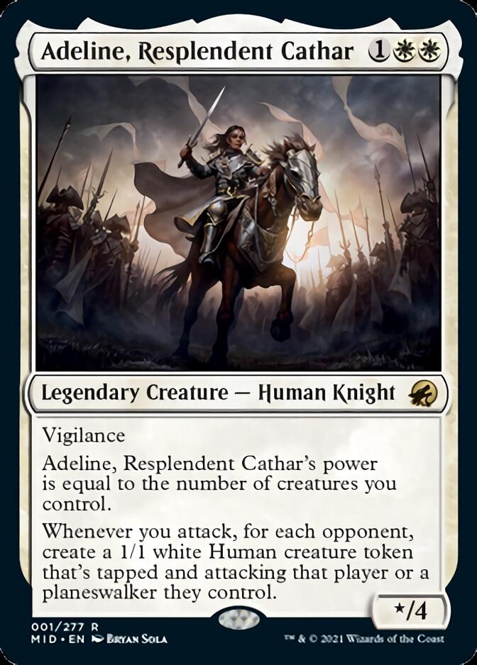 Adeline, Resplendent Cathar [Innistrad: Midnight Hunt] | Game Grid - Logan