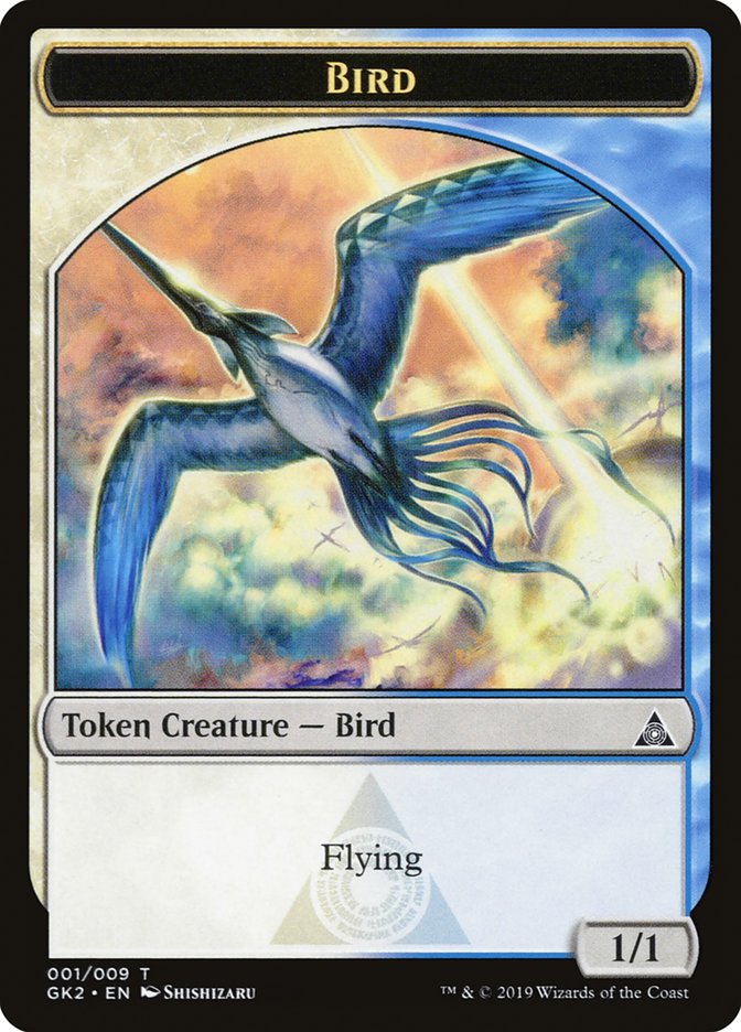 Bird // Thopter Double-Sided Token [Ravnica Allegiance Guild Kit Tokens] | Game Grid - Logan