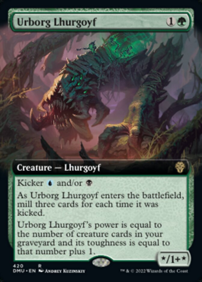 Urborg Lhurgoyf (Extended Art) [Dominaria United] | Game Grid - Logan