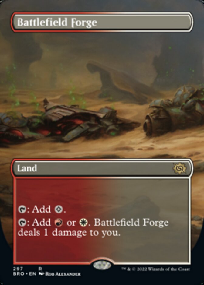 Battlefield Forge (Borderless Alternate Art) [The Brothers' War] | Game Grid - Logan