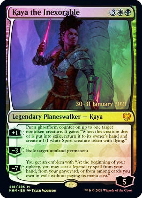 Kaya the Inexorable [Kaldheim Prerelease Promos] | Game Grid - Logan