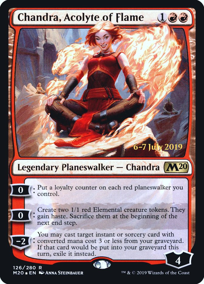 Chandra, Acolyte of Flame [Core Set 2020 Prerelease Promos] | Game Grid - Logan