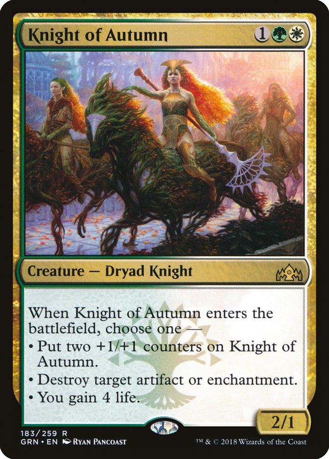 Knight of Autumn [Guilds of Ravnica] | Game Grid - Logan