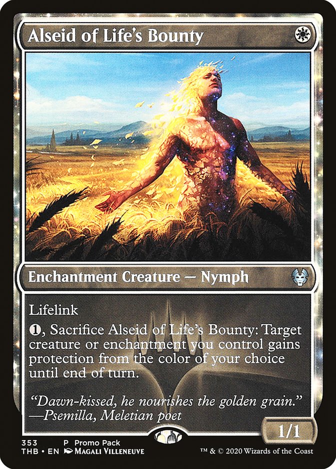 Alseid of Life's Bounty (Promo Pack) [Theros Beyond Death Promos] | Game Grid - Logan