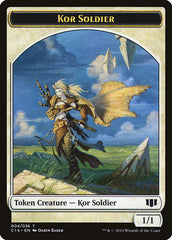 Kor Soldier // Pegasus Double-Sided Token [Commander 2014 Tokens] | Game Grid - Logan