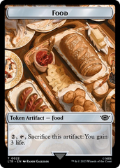 Tentacle // Food (0022) Double-Sided Token (Surge Foil) [The Lord of the Rings: Tales of Middle-Earth Tokens] | Game Grid - Logan