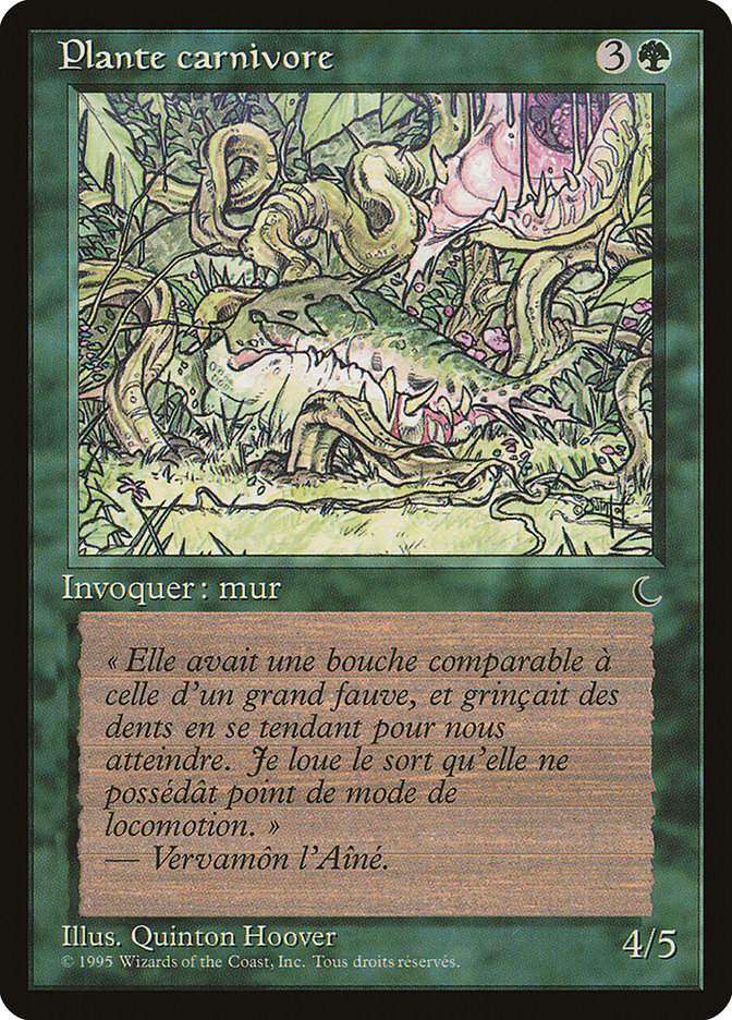 Carnivorous Plant (French) - "Plante carnivore" [Renaissance] | Game Grid - Logan