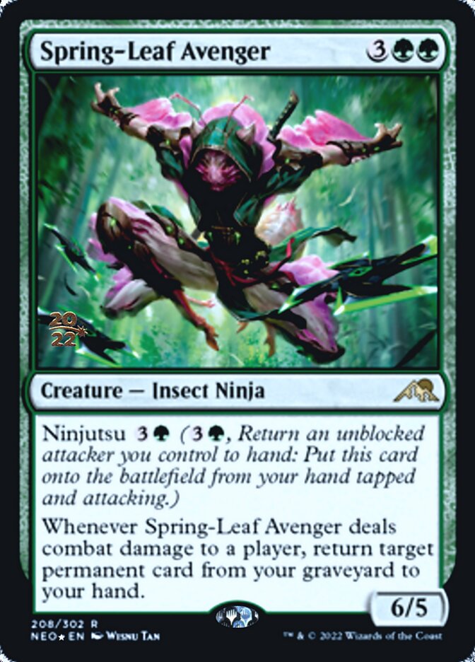 Spring-Leaf Avenger [Kamigawa: Neon Dynasty Prerelease Promos] | Game Grid - Logan