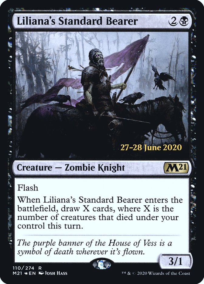 Liliana's Standard Bearer [Core Set 2021 Prerelease Promos] | Game Grid - Logan