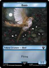 Elf Warrior // Bird Double Sided Token [The Lord of the Rings: Tales of Middle-Earth Commander Tokens] | Game Grid - Logan