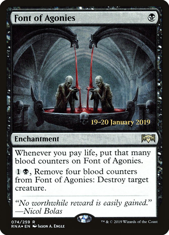 Font of Agonies [Ravnica Allegiance Prerelease Promos] | Game Grid - Logan