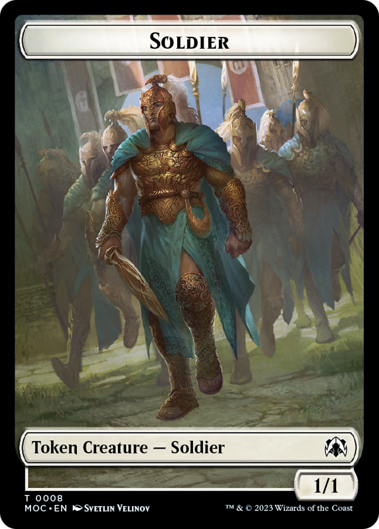 Vampire Knight // Soldier Double-Sided Token [March of the Machine Commander Tokens] | Game Grid - Logan