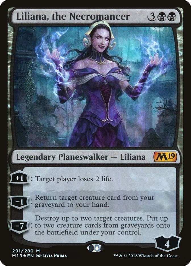 Liliana, the Necromancer [Core Set 2019] | Game Grid - Logan