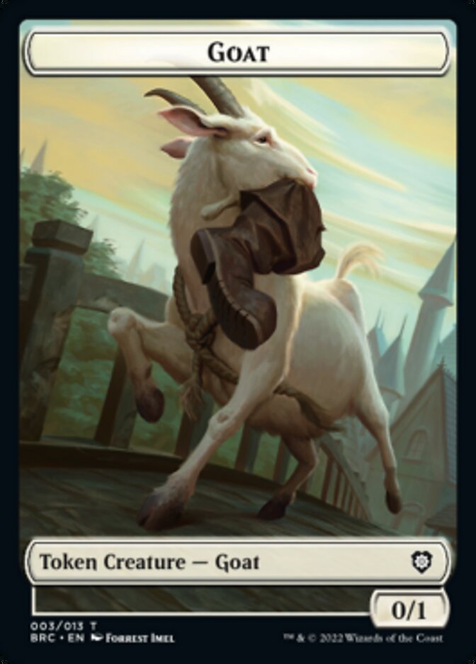 Construct (008) // Goat Double-Sided Token [The Brothers' War Commander Tokens] | Game Grid - Logan