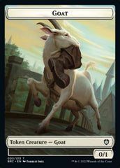 Construct (008) // Goat Double-Sided Token [The Brothers' War Commander Tokens] | Game Grid - Logan