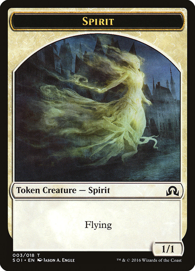 Spirit Token [Shadows over Innistrad Tokens] | Game Grid - Logan