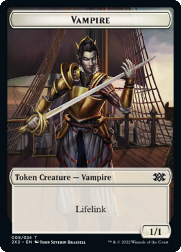 Elemental // Vampire Double-Sided Token [Double Masters 2022 Tokens] | Game Grid - Logan