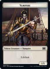 Zombie // Vampire Double-Sided Token [Double Masters 2022 Tokens] | Game Grid - Logan