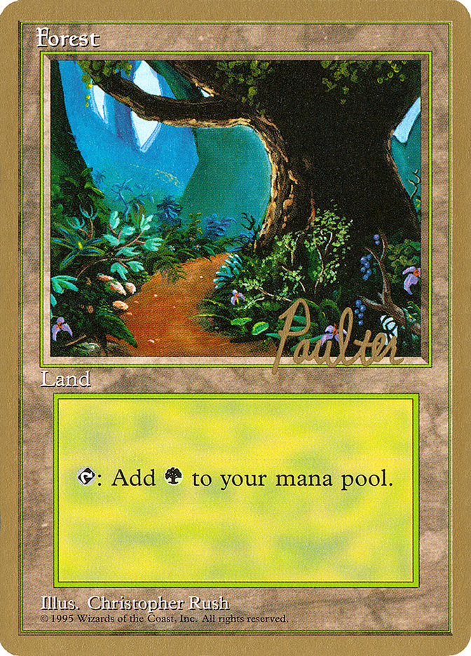 Forest (pp376) (Preston Poulter) [Pro Tour Collector Set] | Game Grid - Logan