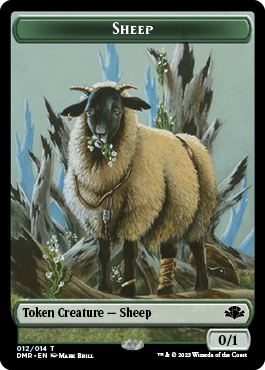 Sheep Token [Dominaria Remastered Tokens] | Game Grid - Logan