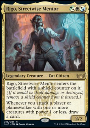 Rigo, Streetwise Mentor (Promo Pack) [Streets of New Capenna Promos] | Game Grid - Logan