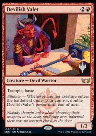 Devilish Valet (Promo Pack) [Streets of New Capenna Promos] | Game Grid - Logan