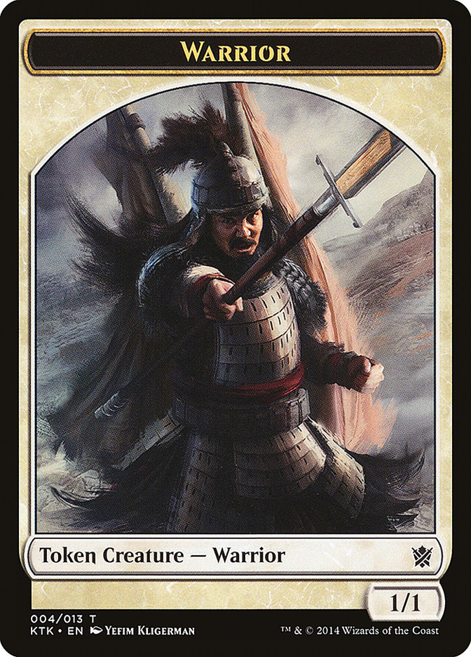 Warrior Token (004/013) [Khans of Tarkir Tokens] | Game Grid - Logan