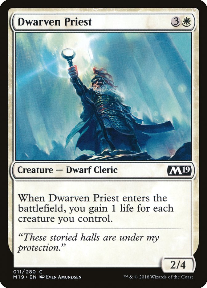 Dwarven Priest [Core Set 2019] | Game Grid - Logan