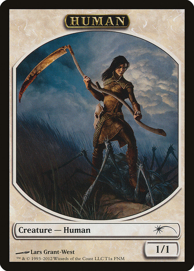 Human // Wolf Double-Sided Token [Friday Night Magic 2012] | Game Grid - Logan