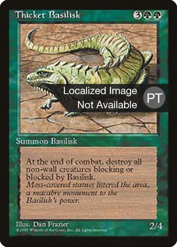 Thicket Basilisk [Fourth Edition (Foreign Black Border)] | Game Grid - Logan