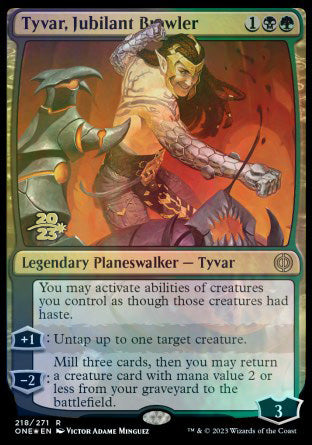 Tyvar, Jubilant Brawler [Phyrexia: All Will Be One Prerelease Promos] | Game Grid - Logan