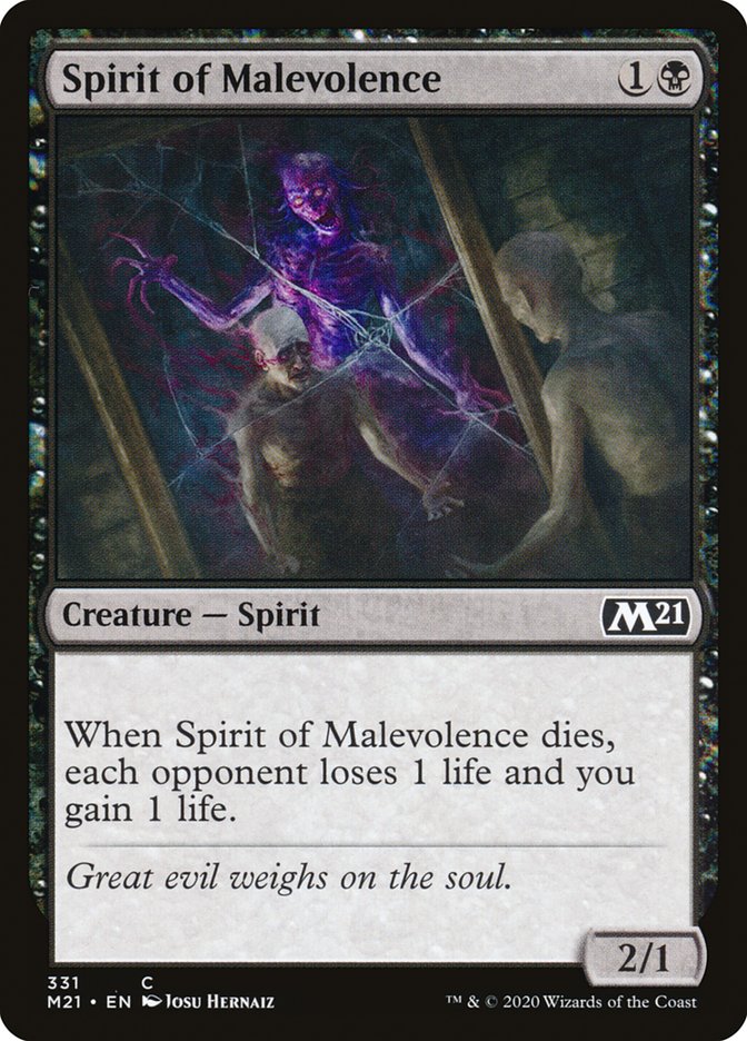 Spirit of Malevolence [Core Set 2021] | Game Grid - Logan