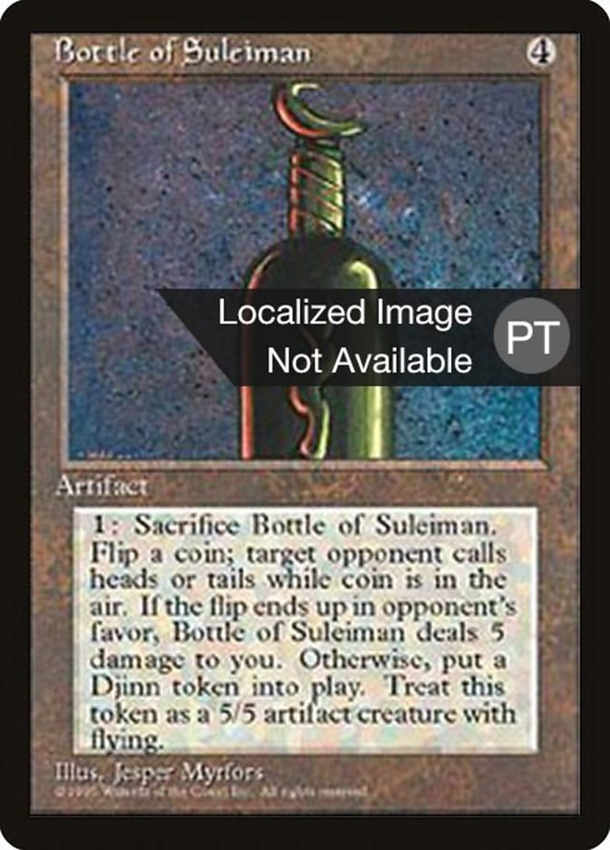 Bottle of Suleiman [Fourth Edition (Foreign Black Border)] | Game Grid - Logan