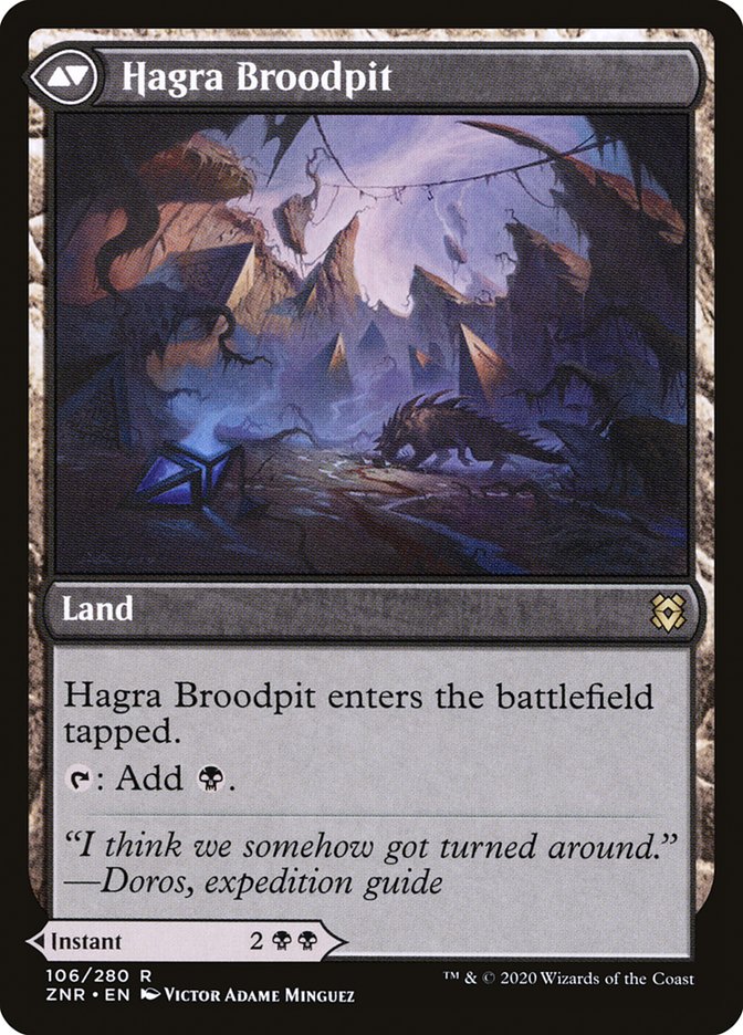 Hagra Mauling // Hagra Broodpit [Zendikar Rising] | Game Grid - Logan