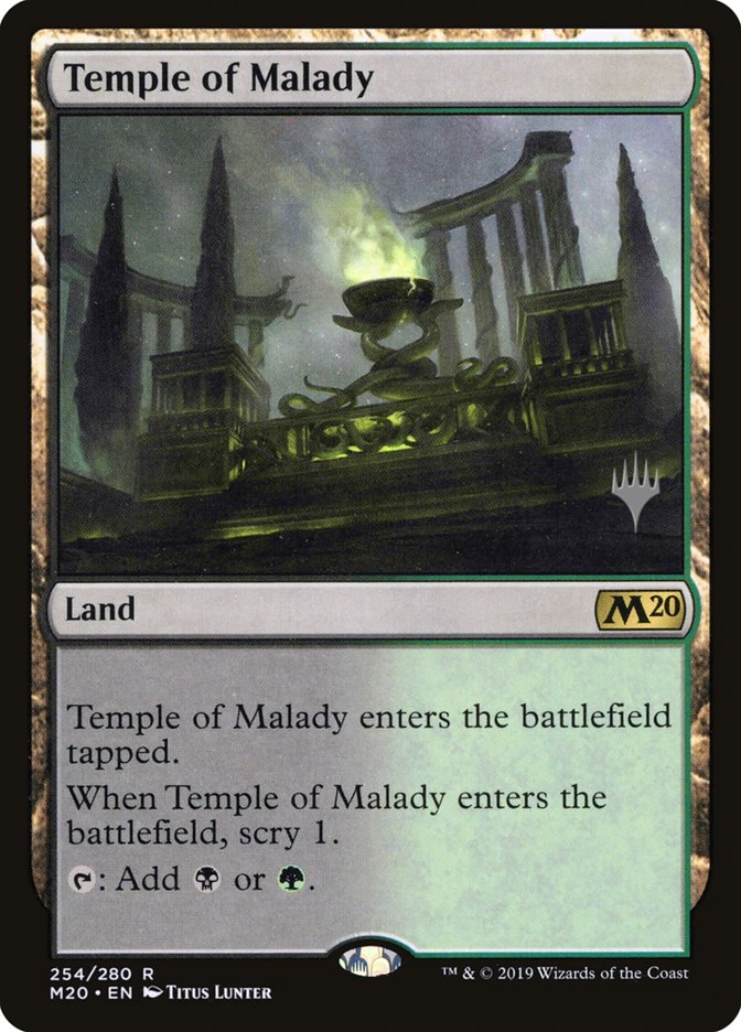 Temple of Malady (Promo Pack) [Core Set 2020 Promos] | Game Grid - Logan