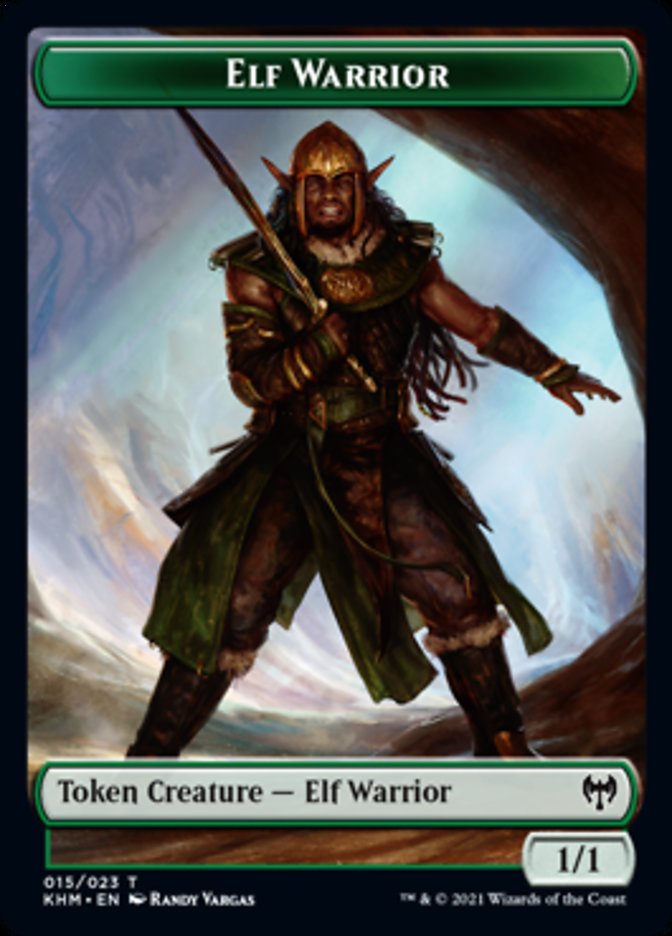 Elf Warrior Token [Kaldheim Tokens] | Game Grid - Logan