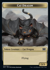 Cat Dragon // Spirit (002) Double-Sided Token [Double Masters 2022 Tokens] | Game Grid - Logan