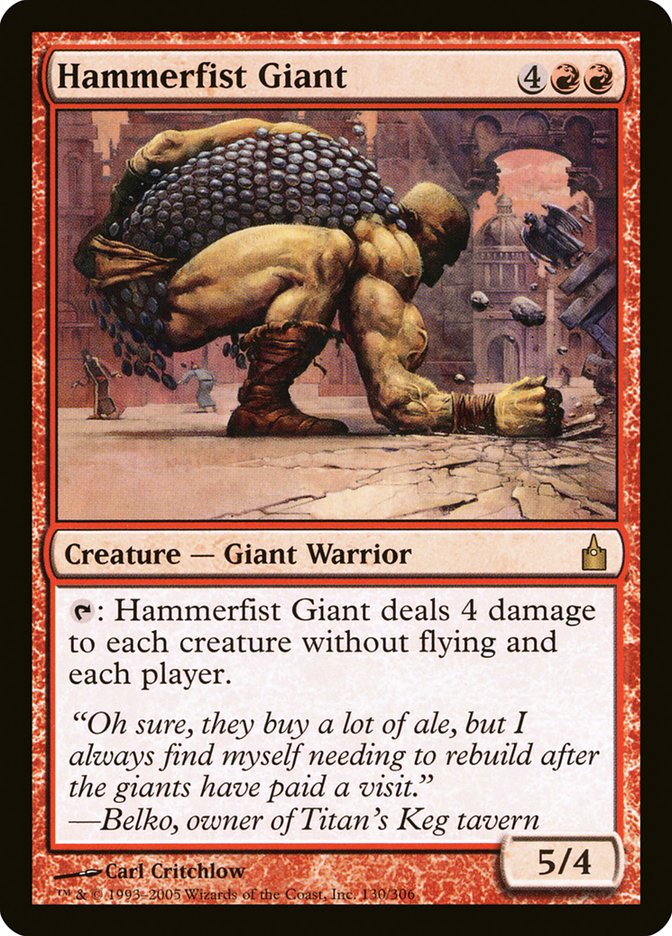 Hammerfist Giant [Ravnica: City of Guilds] | Game Grid - Logan