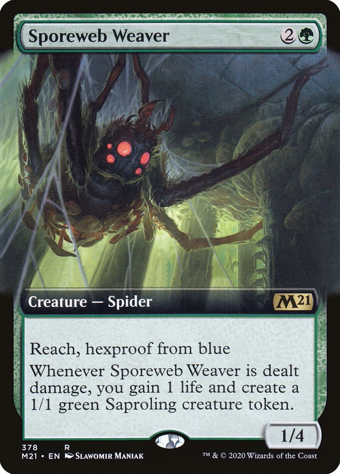 Sporeweb Weaver (Extended Art) [Core Set 2021] | Game Grid - Logan