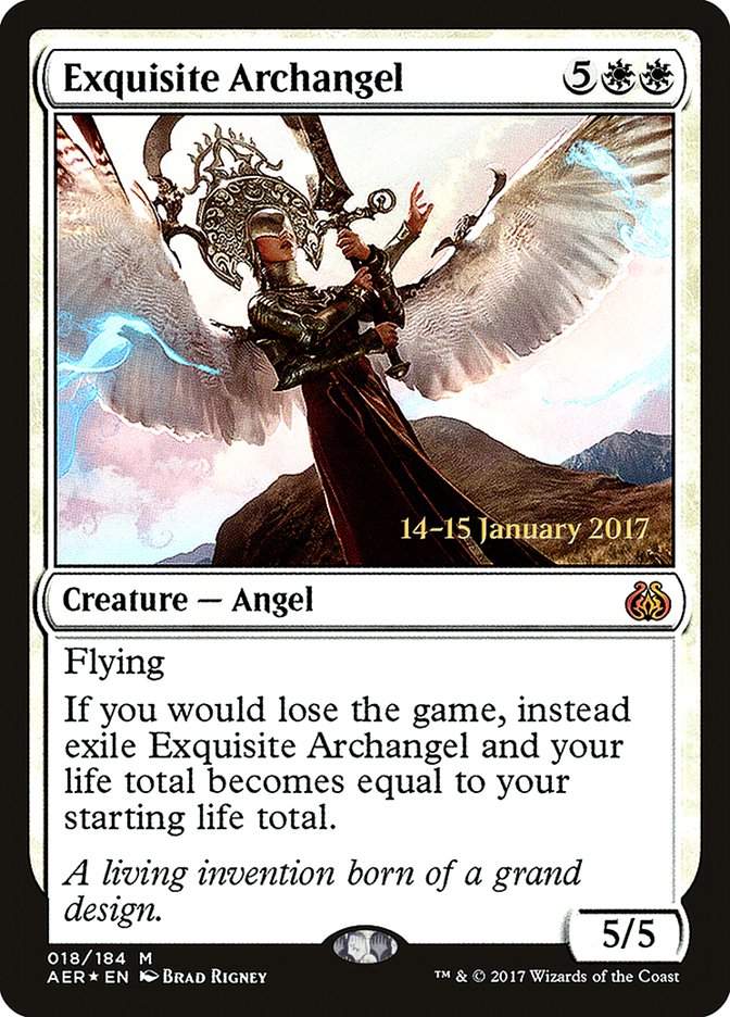 Exquisite Archangel [Aether Revolt Prerelease Promos] | Game Grid - Logan