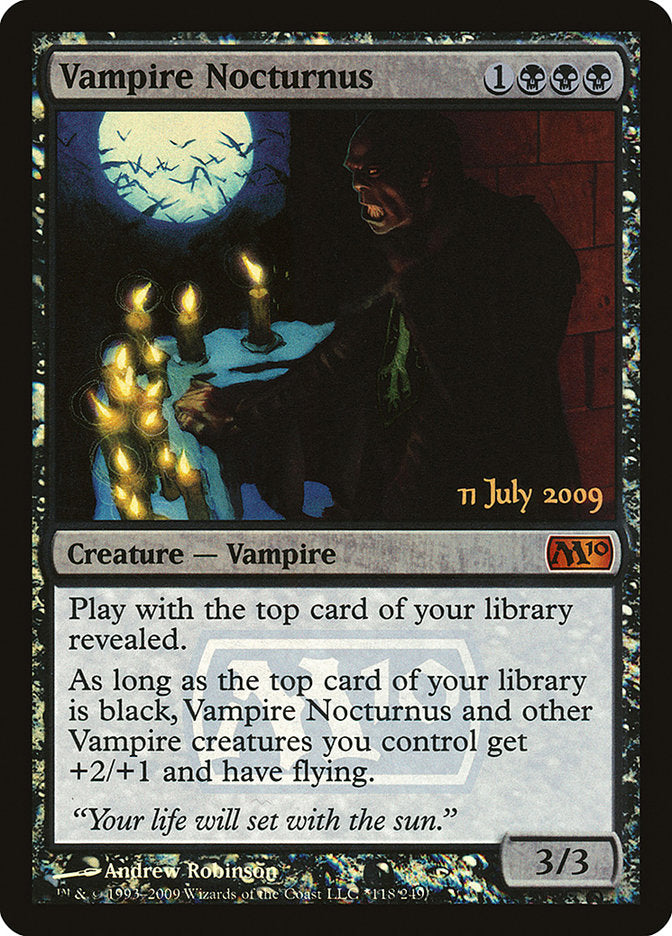 Vampire Nocturnus [Magic 2010 Prerelease Promos] | Game Grid - Logan